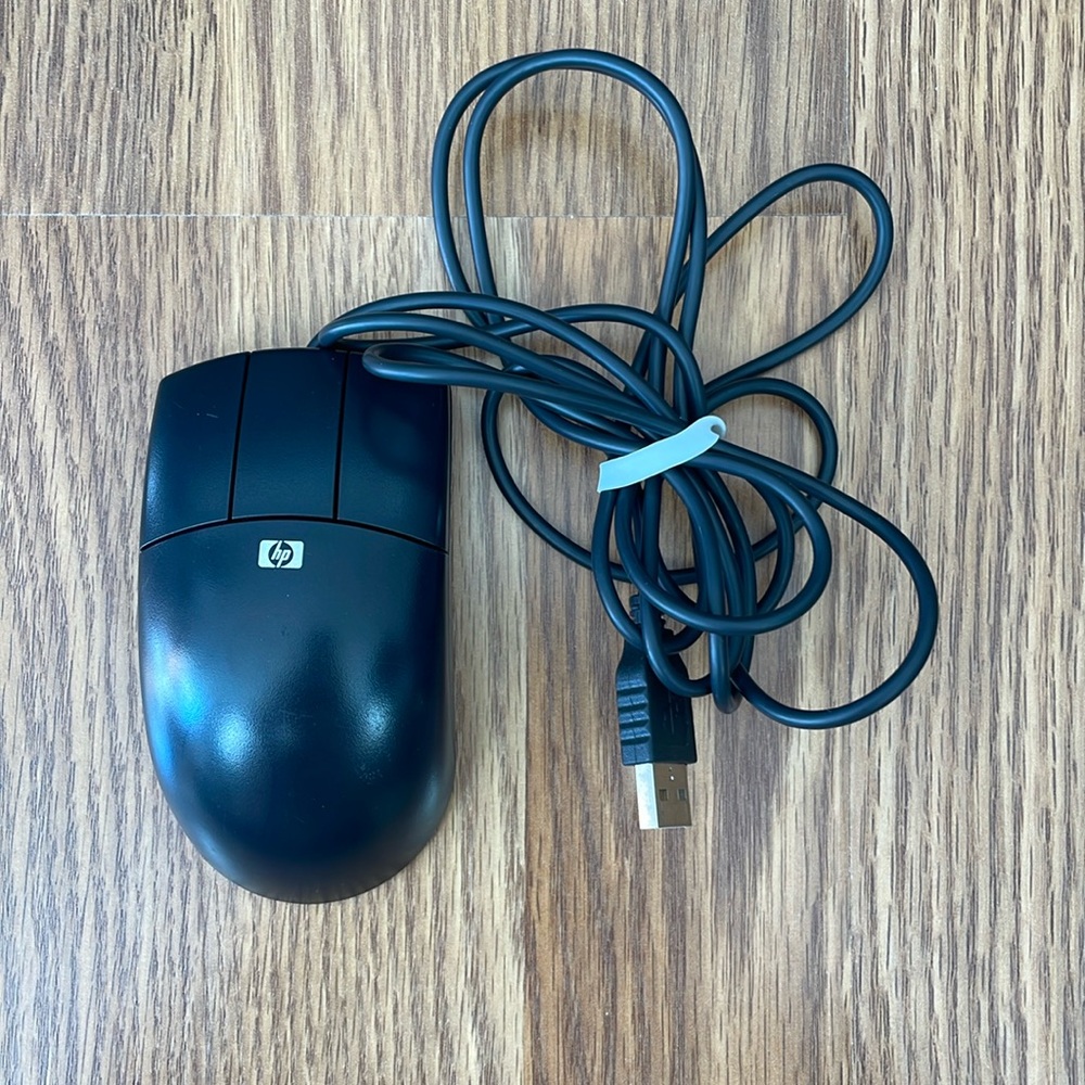 Used HP USB Optical 3 Button Mouse (No scroll wheel) DY651A